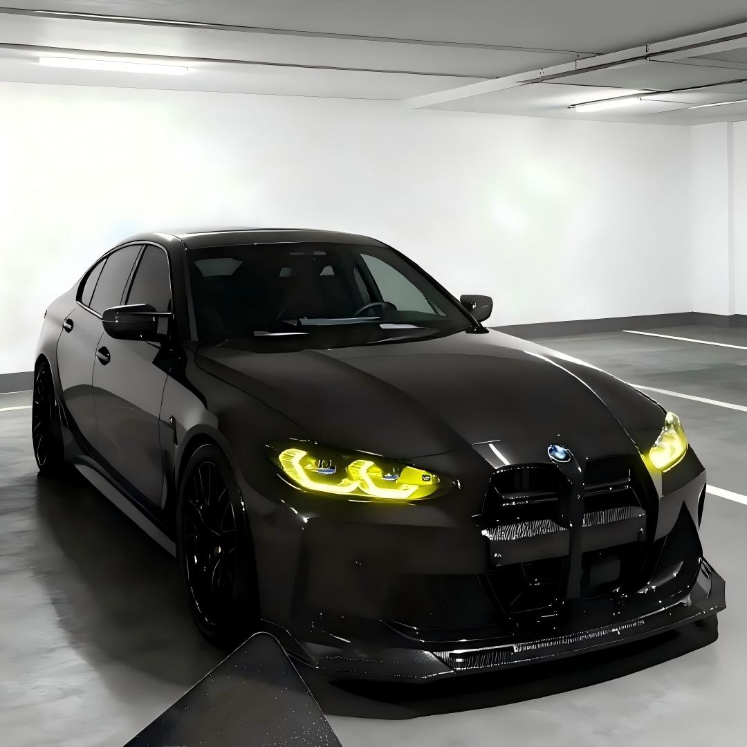 Gloss Metallic Diamond Graphite Grey Car Vinyl Wrap BMW PET product image 2 - Veloro metallic vinyl wrap