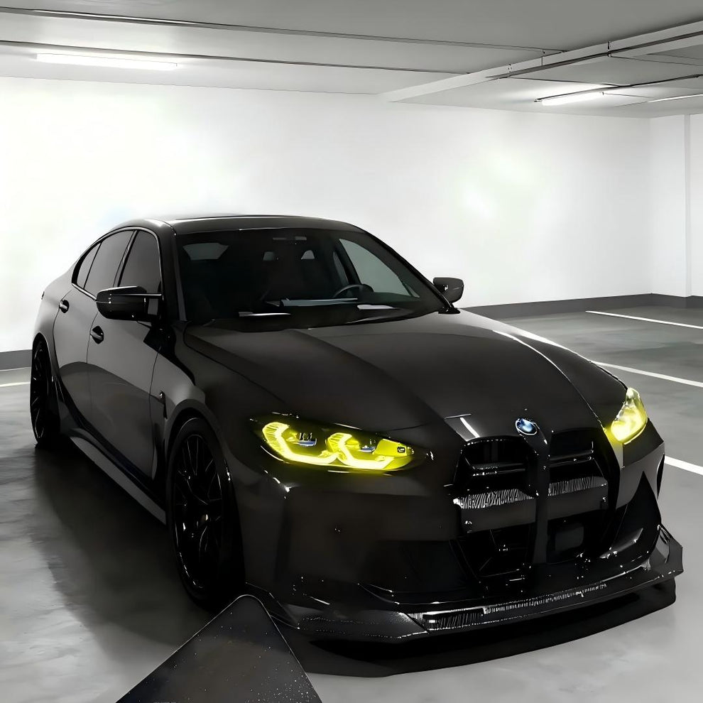 Gloss Metallic Diamond Graphite Grey Car Vinyl Wrap BMW PET product image 2 - Veloro metallic vinyl wrap