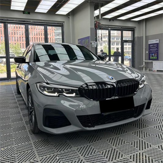 BMW Nardo Grey Car Vinyl Wrap PET product image 2 - Veloro automotive vinyl wrap