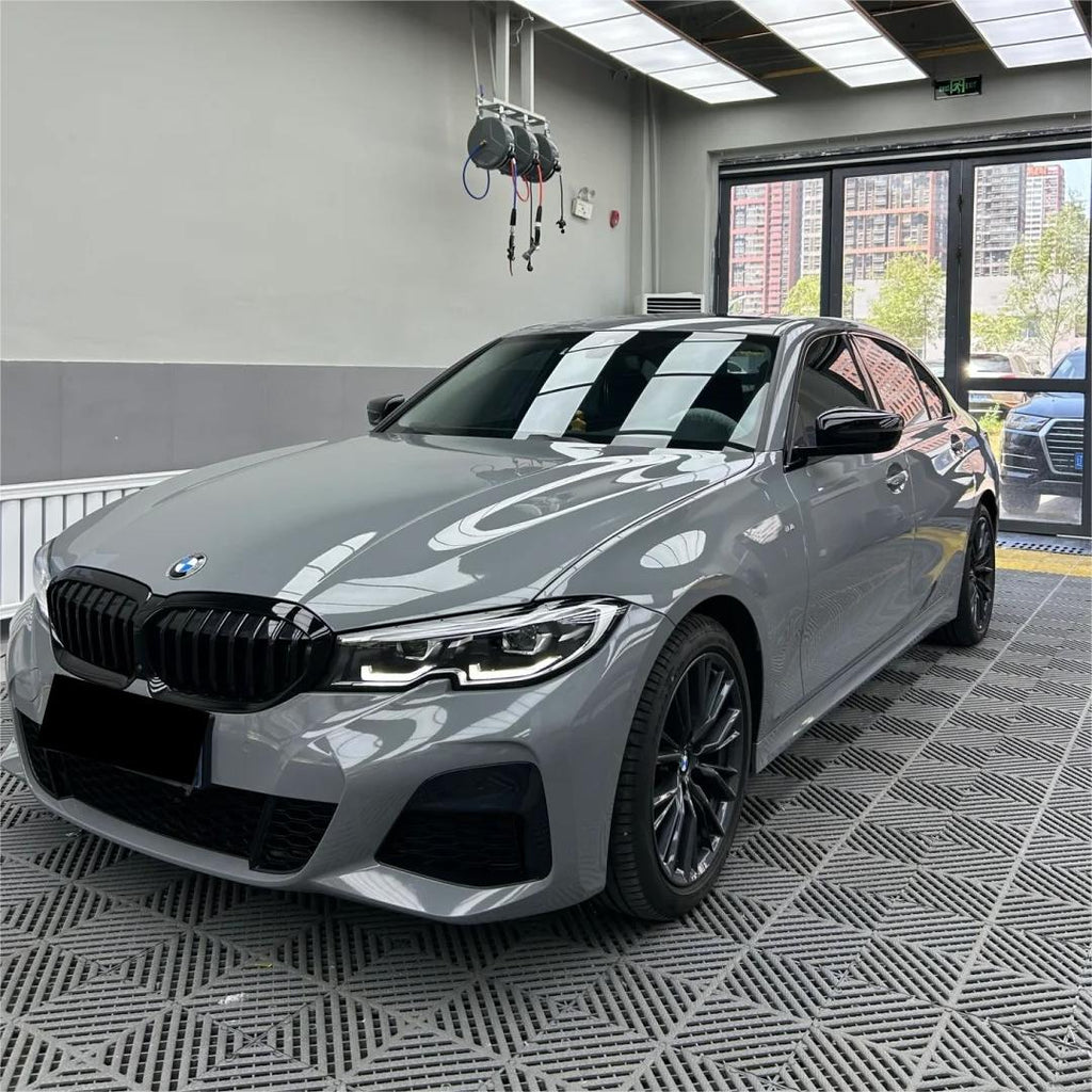 BMW Nardo Grey Car Vinyl Wrap PET product image 4 - Veloro automotive vinyl wrap