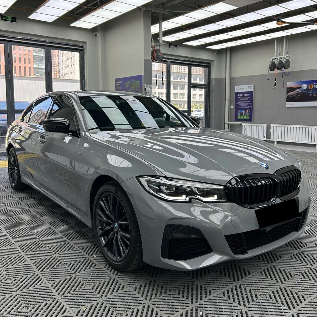 BMW Nardo Grey Car Vinyl Wrap PET product image 3 - Veloro automotive vinyl wrap