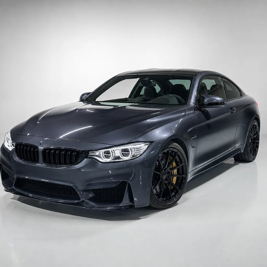 Metallic Byron Bay Blue Color PPF gloss colored PPF wrapped on a BMW M4 | Veloro