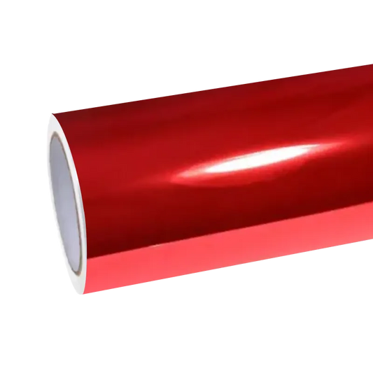 Gloss Mirror Chrome Candy Apple Red Car Vinyl Wrap PET product image 2 - Veloro chrome vinyl wrap