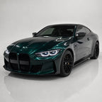 Metallic British Royal Green gloss colored PPF wrapped on a BMW M4 | Veloro
