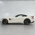 Metallic Sparkle Glitter White gloss colored PPF wrapped on a Mercedes-AMG GT side profile | Veloro
