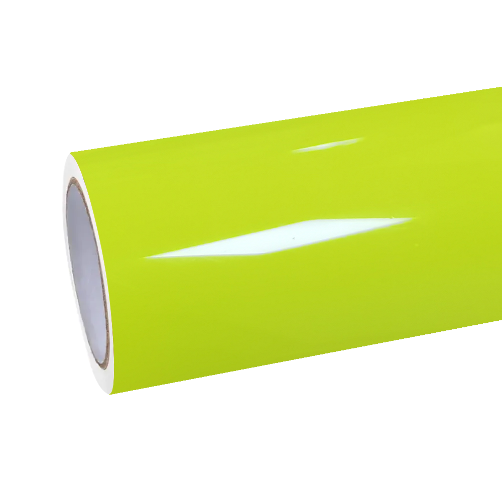 Gloss Acid Green Car Vinyl Wrap PET