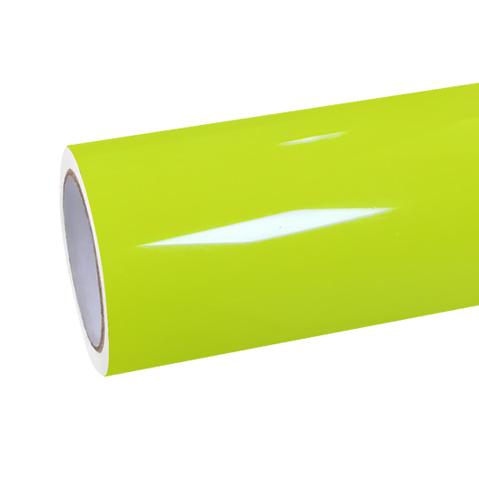 Gloss Acid Green Car Vinyl Wrap PET