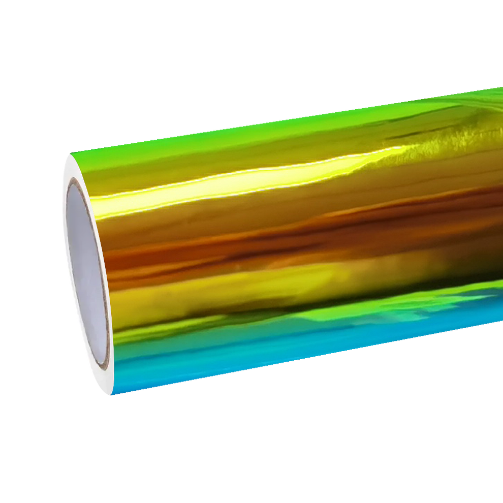 Gloss Ammolite Gem Green Holographic Chrome Laser Car Vinyl Wrap product image 11 - Veloro chrome vinyl wrap
