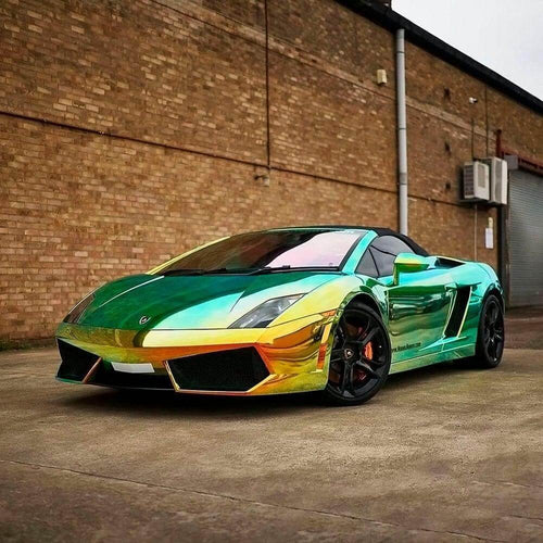 Gloss Ammolite Gem Green Holographic Chrome Laser Car Vinyl Wrap product image 3 - Veloro chrome vinyl wrap