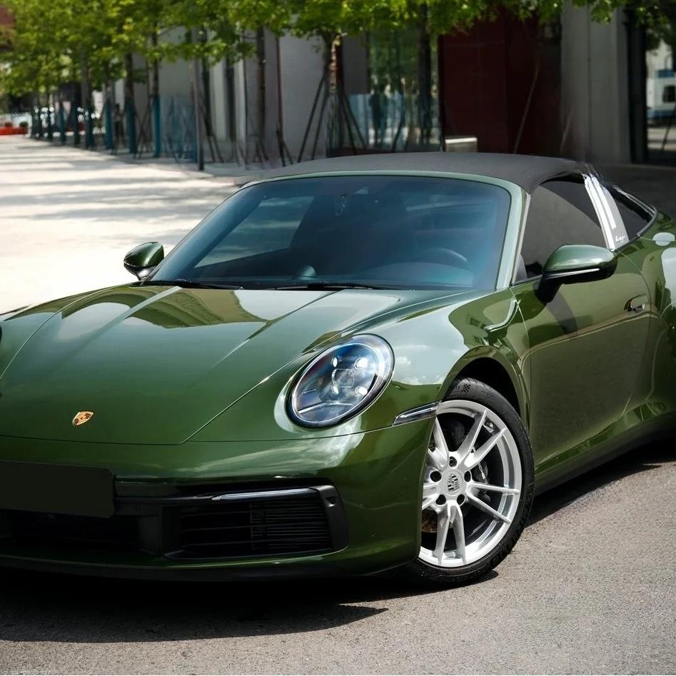 Gloss Anderberg Green Car Vinyl Wrap PET product image 3 - Veloro gloss vinyl wrap