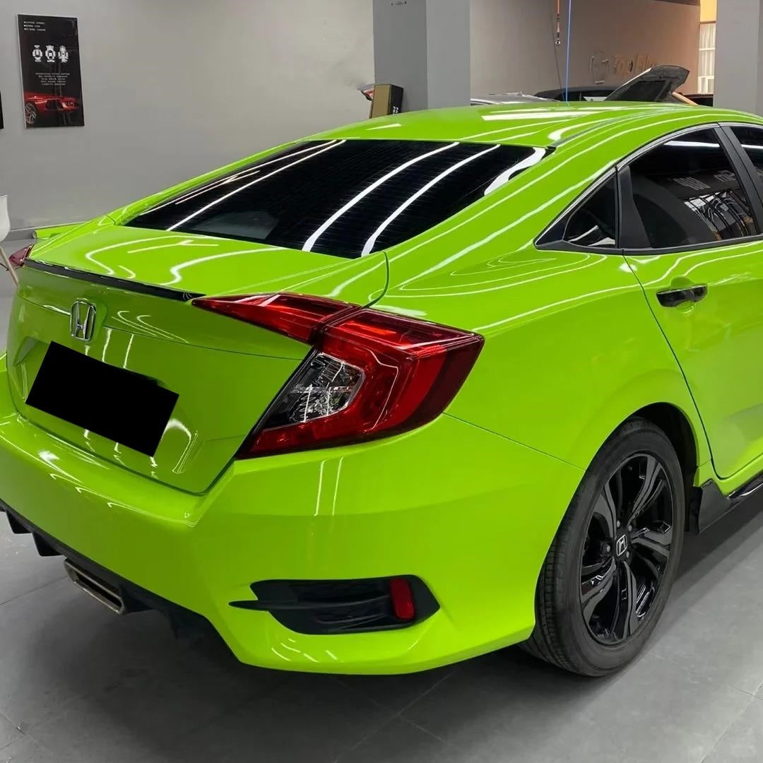 Gloss Apple Green Car Vinyl Wrap PET product image 7 - Veloro gloss vinyl wrap