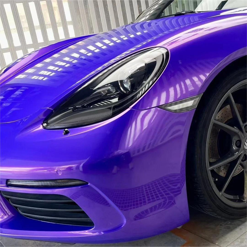 Glossy Metallic Royalty Purple Explosion Purple Vinyl Wrap PET product image 8 - Veloro metallic vinyl wrap