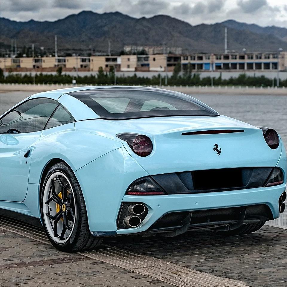 Gloss Baby Blue Car Vinyl Wrap PET product image 6 - Veloro gloss vinyl wrap