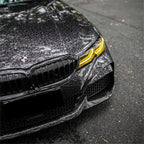 Gloss Black Forged Carbon Car Vinyl Wrap PET product image 3 - Veloro carbon fiber vinyl wrap