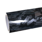 Gloss Black Forged Carbon Car Vinyl Wrap PET
