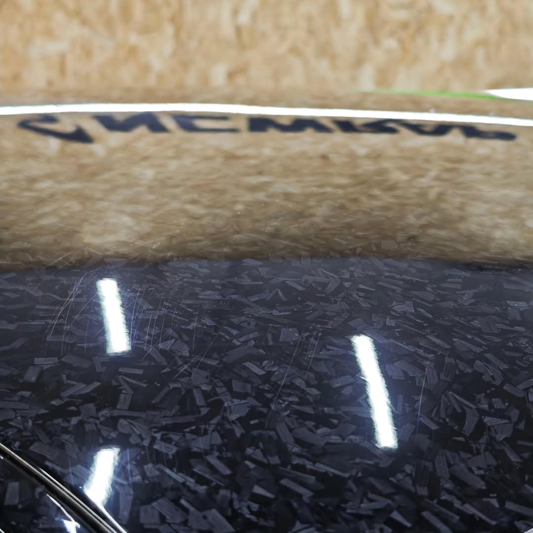 Gloss Black Forged Carbon Car Vinyl Wrap PET product image 11 - Veloro carbon fiber vinyl wrap