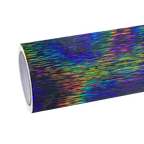 Gloss Black Holographic Chrome Laser Car Vinyl Wrap product image 2 - Veloro chrome vinyl wrap