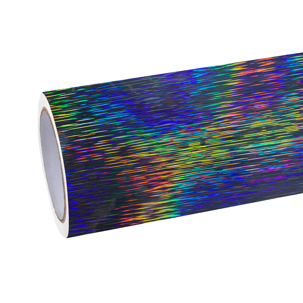 Gloss Black Holographic Chrome Laser Car Vinyl Wrap product image 2 - Veloro chrome vinyl wrap