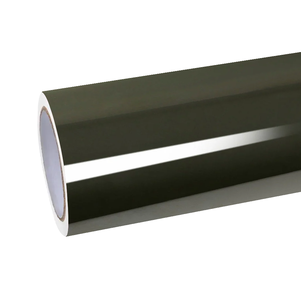 Gloss Black Olive Green Wrap Car Vinyl Wrap PET | Glossy Rifle Green Car Wrap