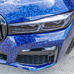 Gloss Blue Forged Carbon Fiber Car Vinyl Wrap PET product image 5 - Veloro carbon fiber vinyl wrap