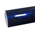 Gloss Blue Forged Carbon Fiber Car Vinyl Wrap PET