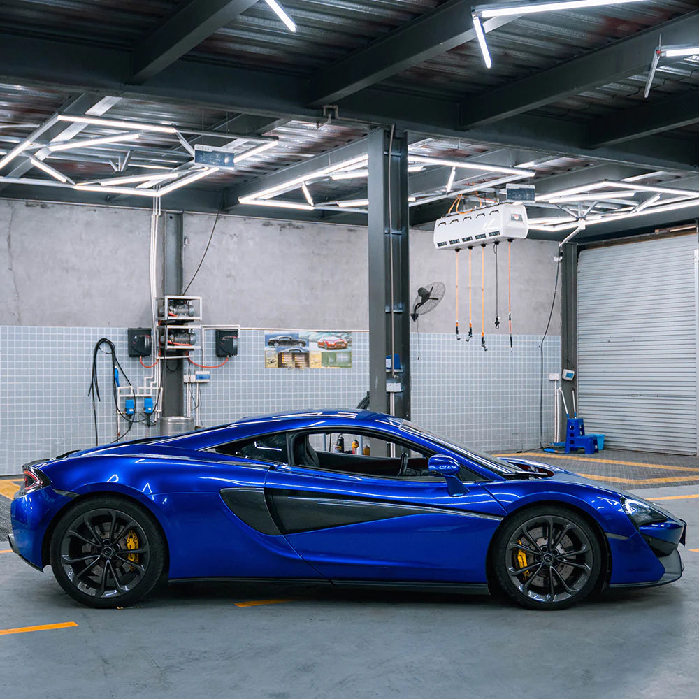 Gloss Metallic Ocean Deep Blue Car Vinyl Wrap PET product image 8 - Veloro metallic vinyl wrap