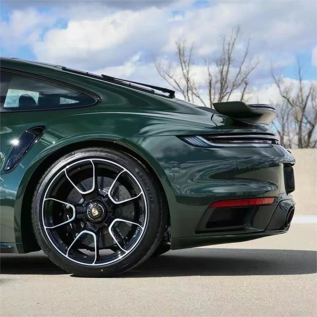 Gloss Brewster Green Car Vinyl Wrap PET product image 6 - Veloro gloss vinyl wrap