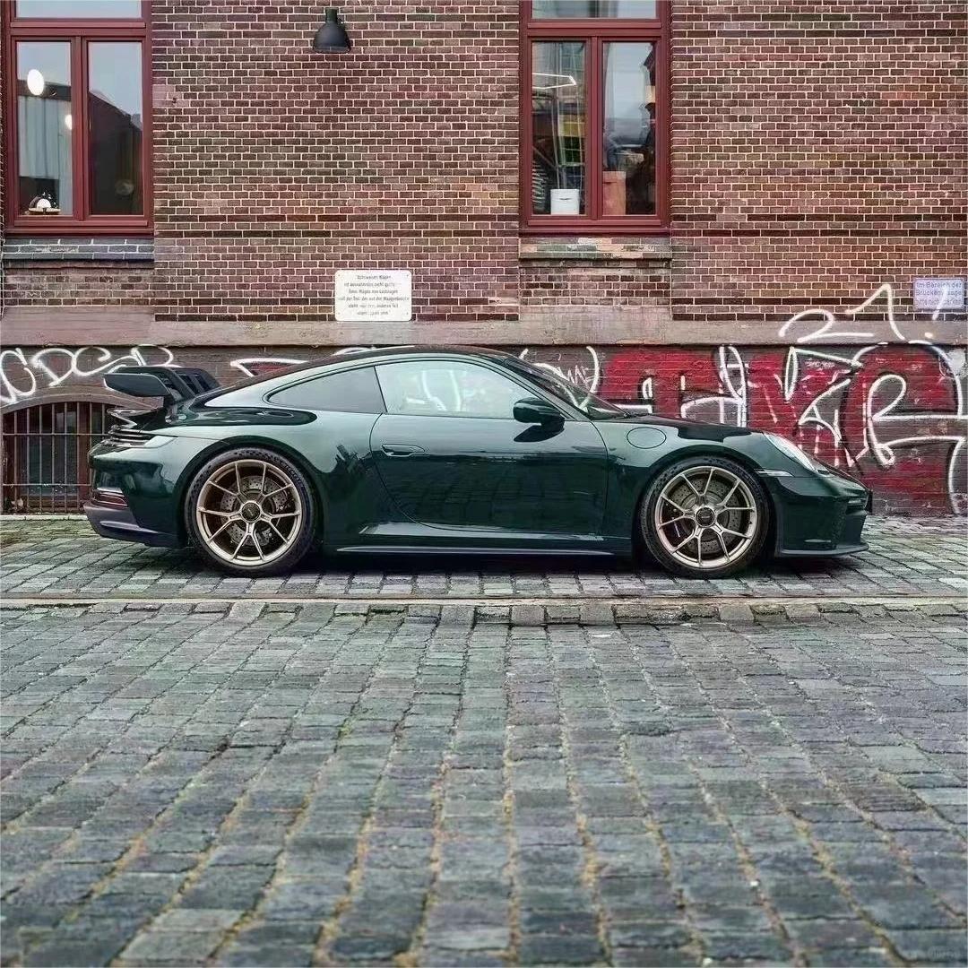 Gloss Brewster Green Car Vinyl Wrap PET product image 3 - Veloro gloss vinyl wrap