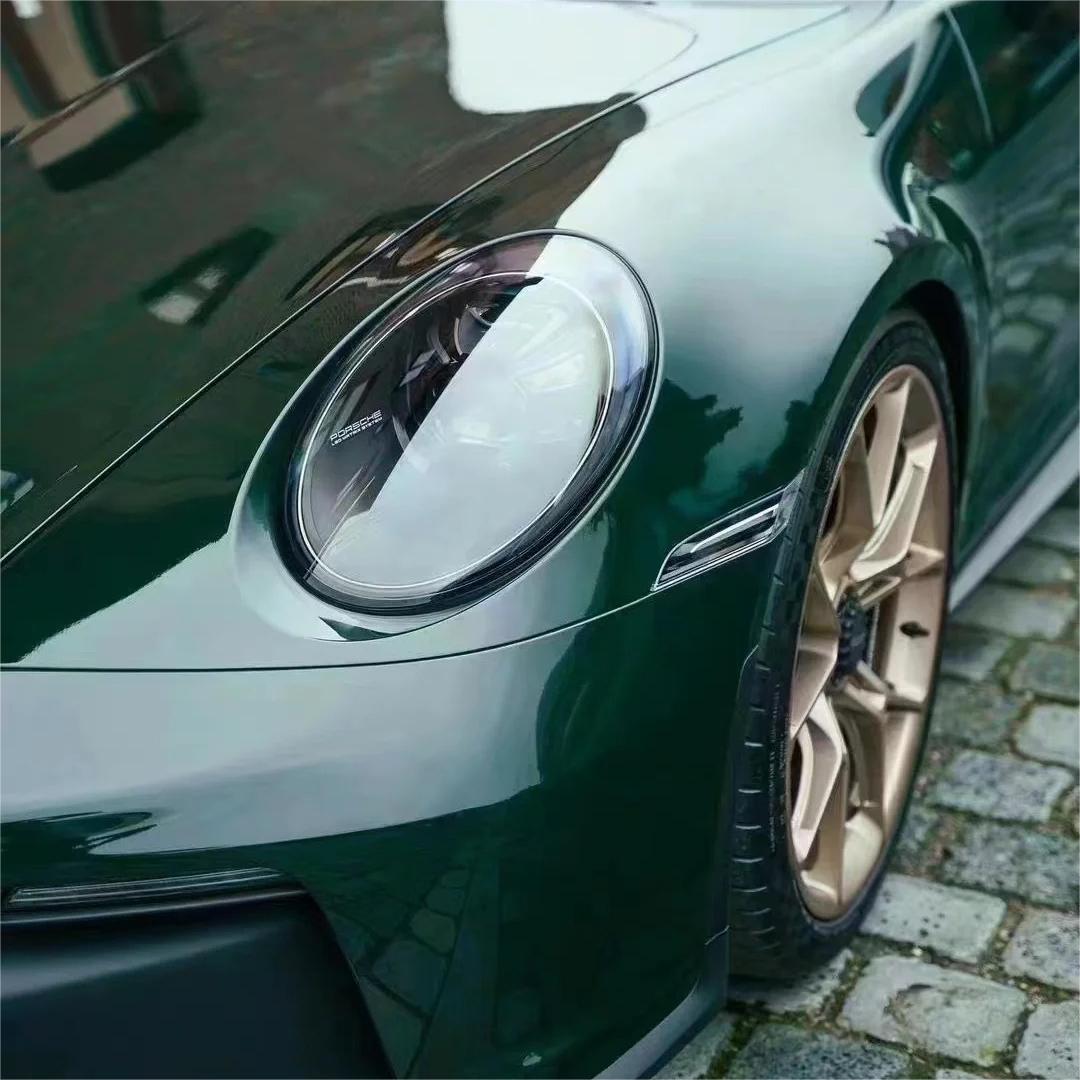 Gloss Brewster Green Car Vinyl Wrap PET product image 9 - Veloro gloss vinyl wrap