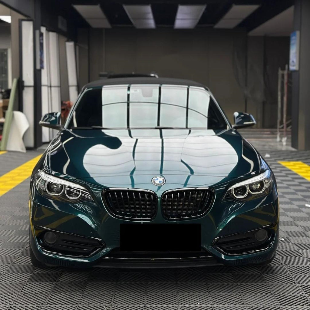 Gloss British Racing Green Car Vinyl Wrap PET product image 3 - Veloro gloss vinyl wrap