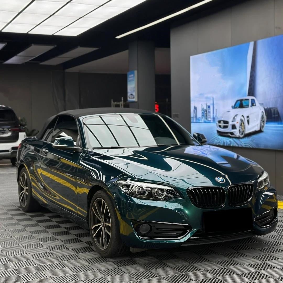 Gloss British Racing Green Car Vinyl Wrap PET product image 4 - Veloro gloss vinyl wrap