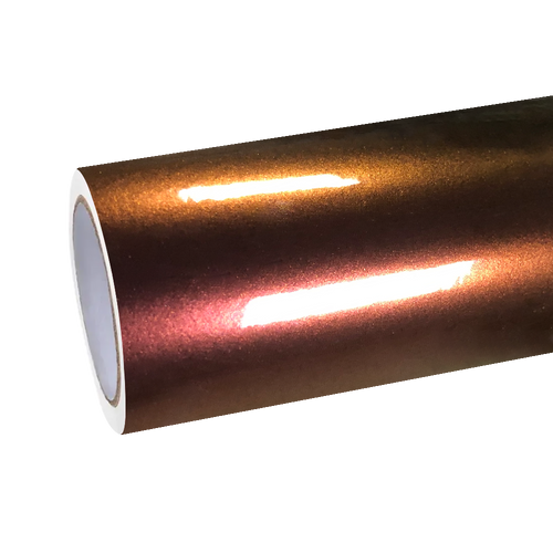 Gloss Chameleon Gold Red Car Vinyl Wrap| Glossy Sunrise Morning Glow Car Wrap
