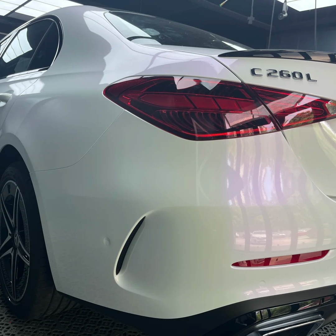 Gloss Chameleon Purple White Car Vinyl Wrap PET product image 7 - Veloro color shift vinyl wrap