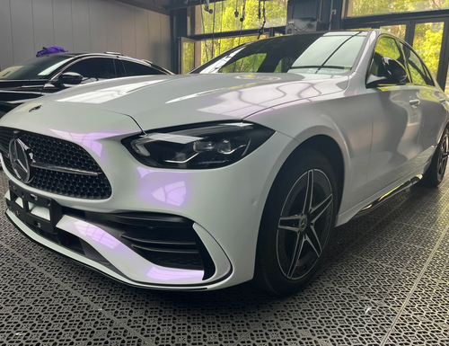 Gloss Chameleon Purple White Car Vinyl Wrap PET product image 3 - Veloro color shift vinyl wrap