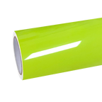 Gloss Chartreuse Green Car Vinyl Wrap PET