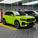 Gloss Chartreuse Green Car Vinyl Wrap PET product image 2 - Veloro gloss vinyl wrap
