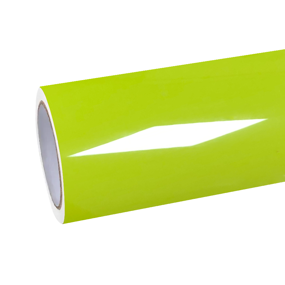 Gloss Chartreuse Yellow Car Vinyl Wrap Chevrolet Camaro