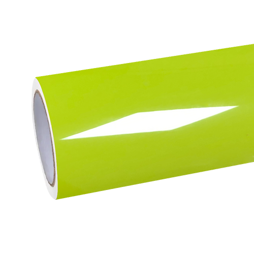 Gloss Chartreuse Yellow Car Vinyl Wrap Chevrolet Camaro