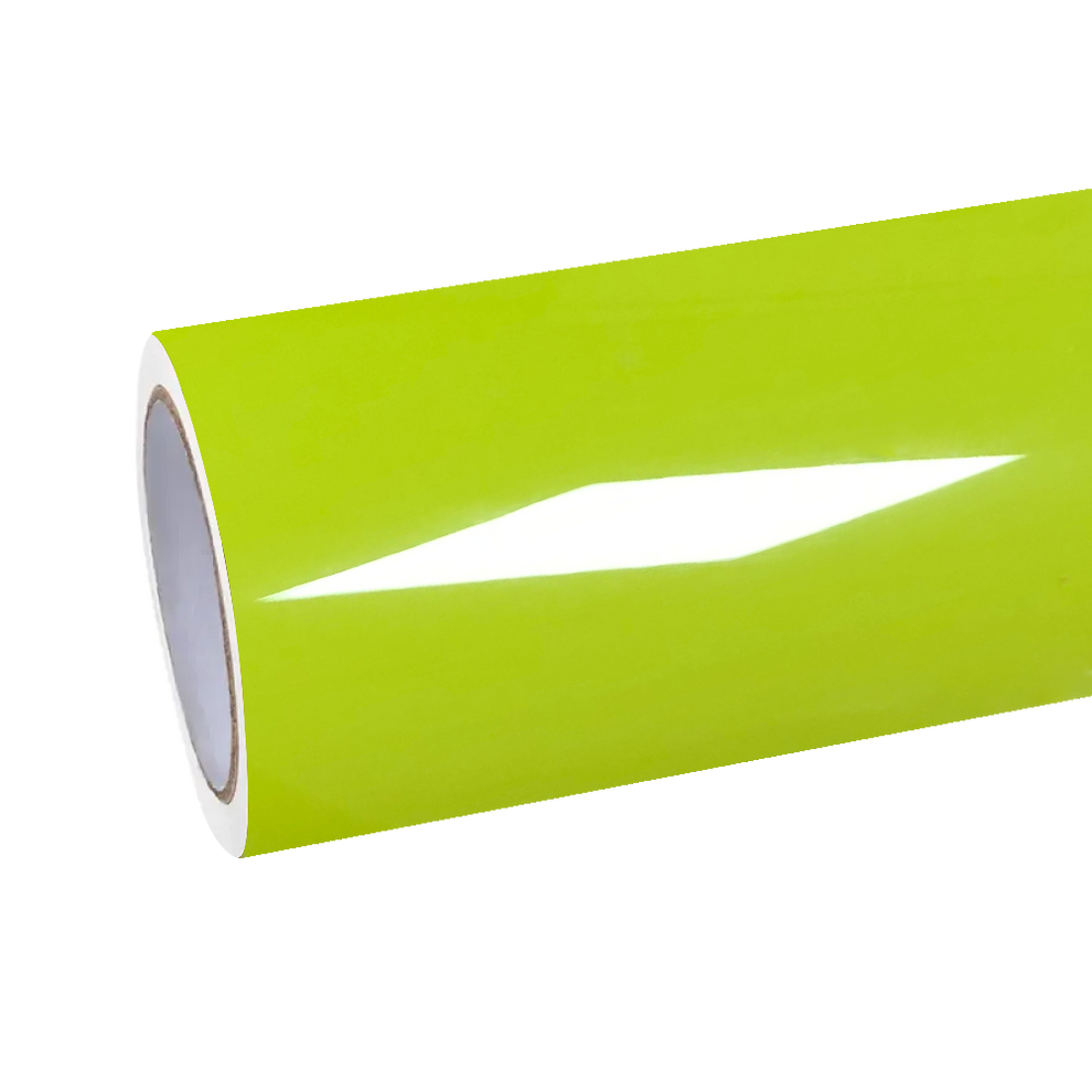 Gloss Chartreuse Yellow Car Vinyl Wrap Chevrolet Camaro