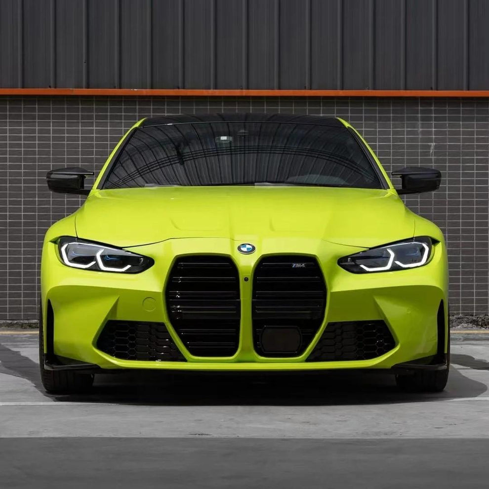 Gloss Chartreuse Yellow Car Vinyl Wrap Chevrolet Camaro product image 5 - Veloro gloss vinyl wrap