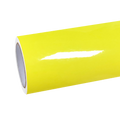 Gloss Lemon Yellow Car Vinyl Wrap