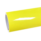 Gloss Lemon Yellow Car Vinyl Wrap