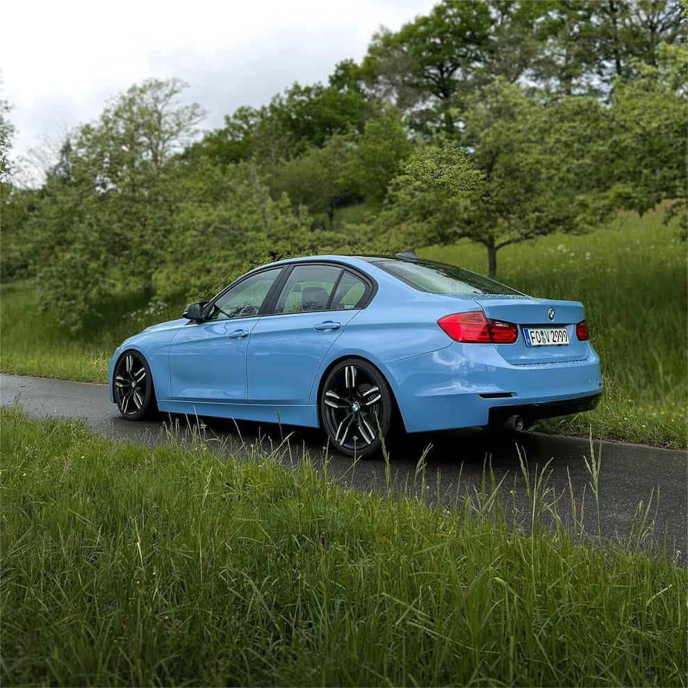 Gloss China Blue Car Vinyl Wrap PET product image 7 - Veloro gloss vinyl wrap
