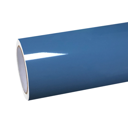 Gloss China Blue Car Vinyl Wrap PET