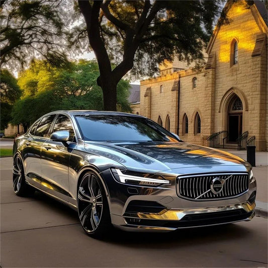 Gloss Mirror Chrome Silver Car Vinyl Wrap PET product image 3 - Veloro chrome vinyl wrap