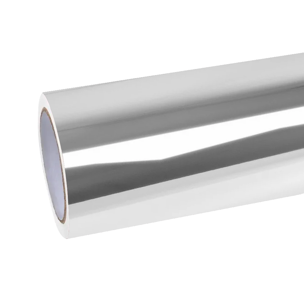Gloss Mirror Chrome Silver Car Vinyl Wrap PET product image 2 - Veloro chrome vinyl wrap