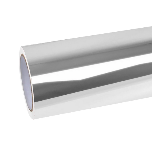 Gloss Mirror Chrome Silver Car Vinyl Wrap PET product image 2 - Veloro chrome vinyl wrap