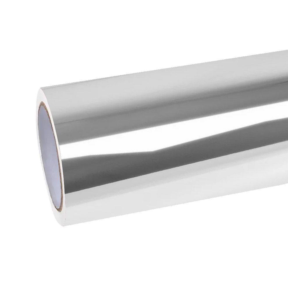Gloss Mirror Chrome Silver Car Vinyl Wrap PET product image 2 - Veloro chrome vinyl wrap