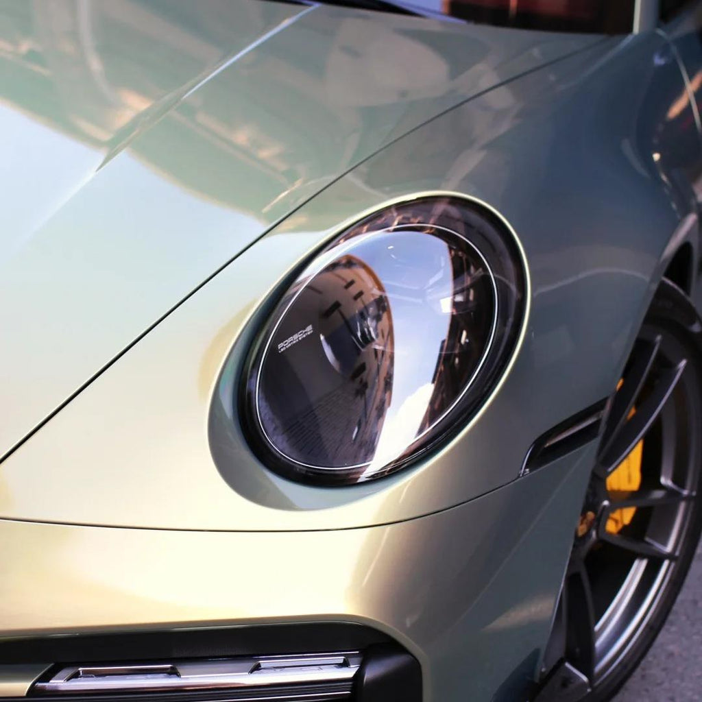 Gloss Chameleon Color Shift Urban Bamboo Car Vinyl Wrap PET Porsche product image 10 - Veloro color shift vinyl wrap