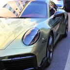 Gloss Chameleon Color Shift Urban Bamboo Car Vinyl Wrap PET Porsche product image 14 - Veloro color shift vinyl wrap